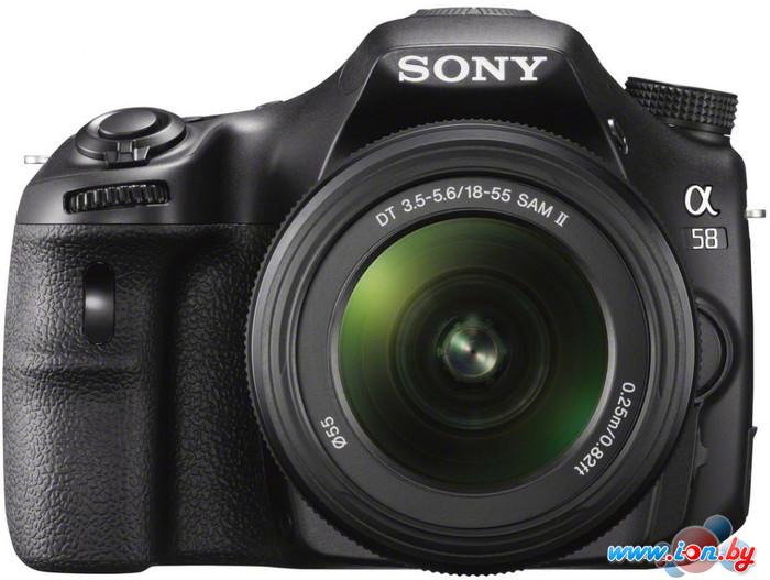Фотоаппарат Sony Alpha SLT-A58Y Double Kit 18-55mm II + 55-200mm II в Могилёве