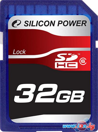 Карта памяти Silicon-Power SDHC Class 6 32 Гб (SP032GBSDH006V10) в Гомеле