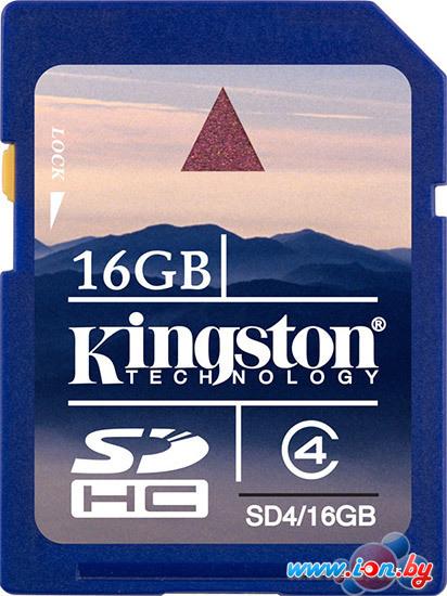 Карта памяти Kingston SDHC 16 Гб Class 4 (SD4/16GB) в Бресте