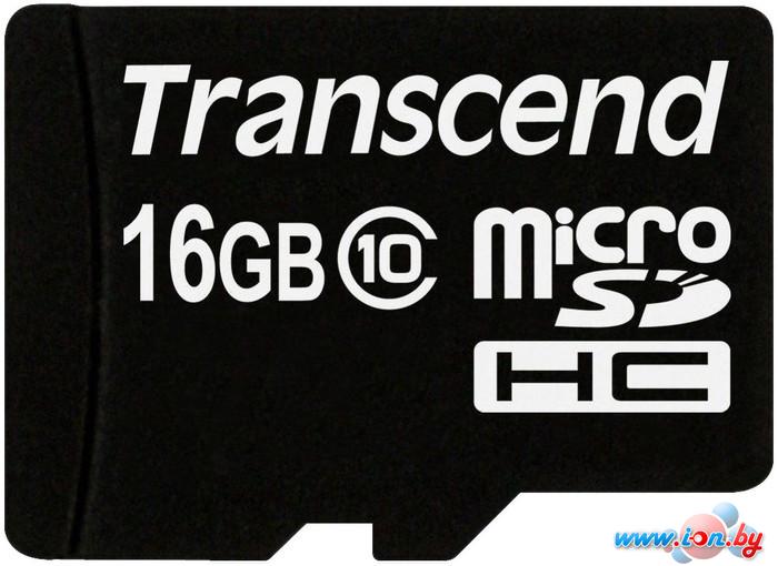 Карта памяти Transcend microSDHC (Class 10) 16GB (TS16GUSDC10) в Гродно