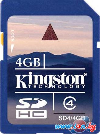 Карта памяти Kingston SDHC 4 Гб Class 4 (SD4/4GB) в Гомеле