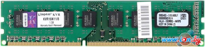Оперативная память Kingston ValueRAM 8GB DDR3 PC3-12800 (KVR16N11/8) в Гомеле