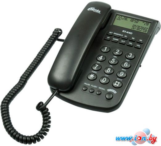 Проводной телефон Ritmix RT-440 (черный) в Гродно