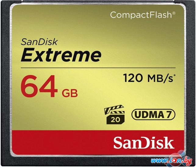 Карта памяти SanDisk Extreme CompactFlash 64GB [SDCFXSB-064G-G46] в Витебске