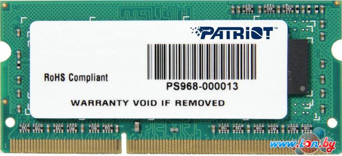 Оперативная память Patriot 4GB DDR3 SO-DIMM PC3-10600 [PSD34G133381S] в Могилёве