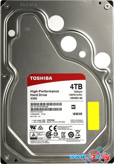 Жесткий диск Toshiba X300 4TB [HDWE140UZSVA] в Могилёве