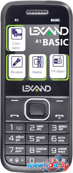 Мобильный телефон Lexand A1 Basic Black в Бресте