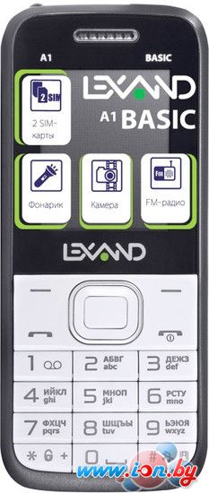 Мобильный телефон Lexand A1 Basic White в Бресте