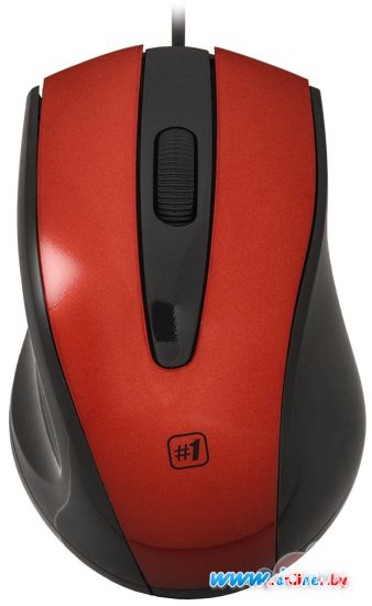 Мышь Defender #1 MM-920 (красный/черный) в Могилёве