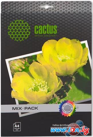 Фотобумага CACTUS Различная фактура универсальная A4 21 лист [CS-Mixpack] в Могилёве