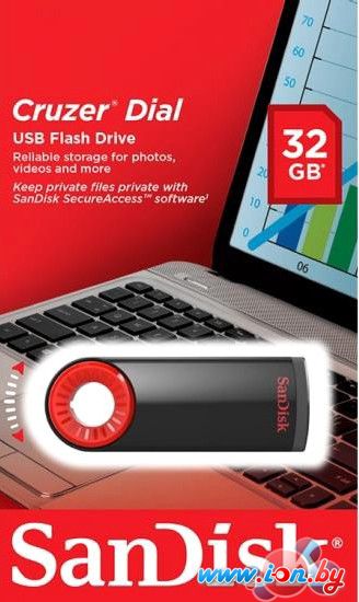 USB Flash SanDisk Cruzer Dial 32Gb [SDCZ57-032G-B35] в Могилёве