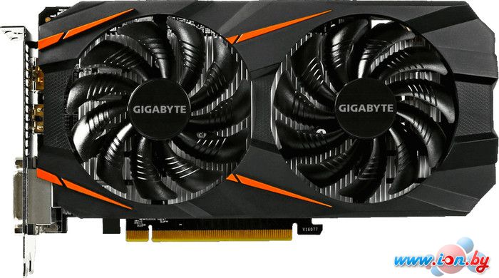 Видеокарта Gigabyte GeForce GTX 1060 Windforce OC 6GB GDDR5 [GV-N1060WF2OC-6GD] в Гродно