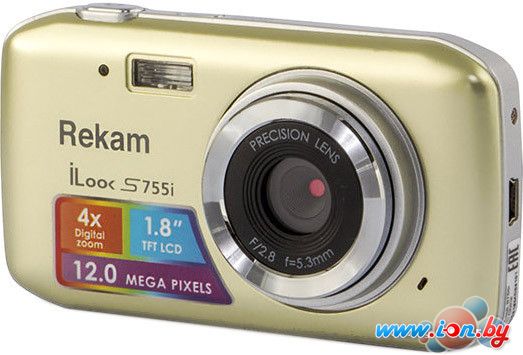 Фотоаппарат Rekam iLook S755i (золотистый) в Витебске