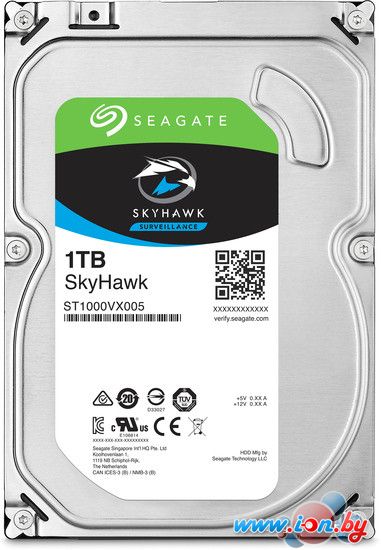 Жесткий диск Seagate Skyhawk 1TB [ST1000VX005] в Минске