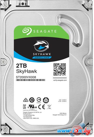 Жесткий диск Seagate Skyhawk 2TB [ST2000VX008] в Минске