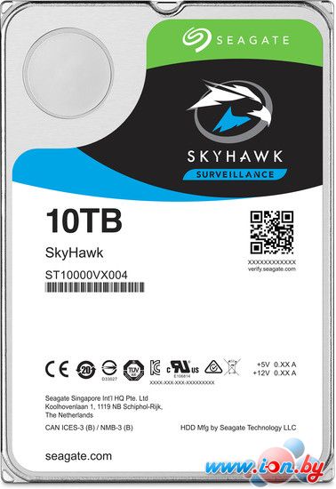 Жесткий диск Seagate Skyhawk 10TB [ST10000VX0004] в Могилёве