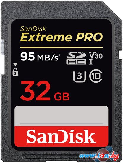 Карта памяти SanDisk Extreme PRO V30 SDHC 32GB [SDSDXXG-032G-GN4IN] в Витебске