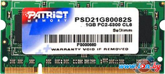 Оперативная память Patriot 1GB DDR2 SODIMM PC2-6400 [PSD21G80082S] в Могилёве