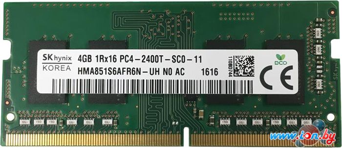 Оперативная память Hynix 4GB DDR4 SO-DIMM PC4-19200 [HMA851S6AFR6N-UH] в Могилёве