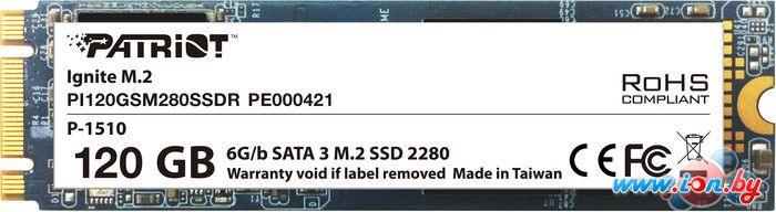 SSD Patriot Ignite M.2 120GB [PI120GSM280SSDR] в Могилёве