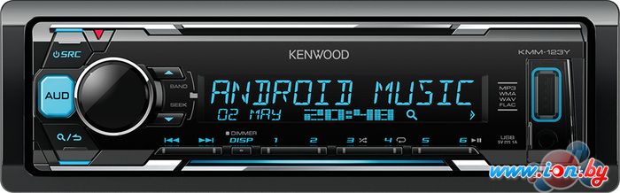 USB-магнитола Kenwood KMM-123Y в Бресте