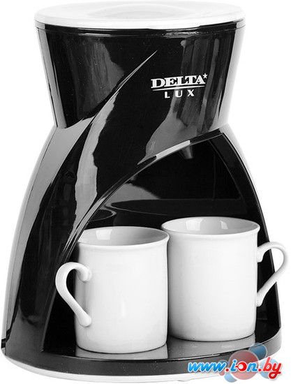 Капельная кофеварка Delta Lux DL-8131 (черный/белый) в Гомеле