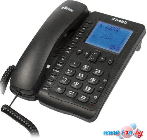 Проводной телефон Ritmix RT-490 (черный) в Гродно