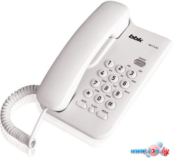 Проводной телефон BBK BKT-74 RU (белый) в Гродно