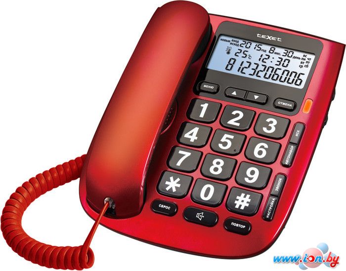 Проводной телефон TeXet TX-260 Red в Могилёве
