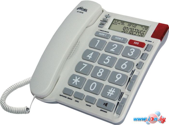 Проводной телефон Ritmix RT-570 (белый) в Гродно