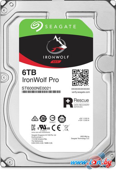 Жесткий диск Seagate IronWolf Pro 6TB [ST6000NE0021] в Могилёве