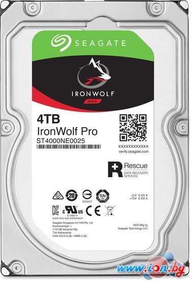 Жесткий диск Seagate IronWolf Pro 4TB [ST4000NE0025] в Могилёве