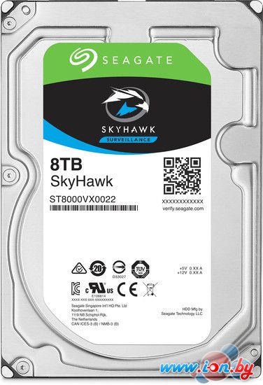 Жесткий диск Seagate Skyhawk 8TB [ST8000VX0022] в Витебске