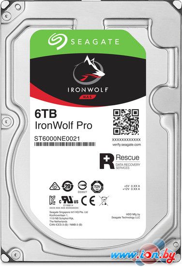 Жесткий диск Seagate Ironwolf 6TB [ST6000VN0041] в Могилёве