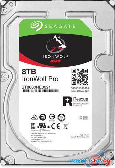 Жесткий диск Seagate Ironwolf 8TB [ST8000VN0022] в Бресте