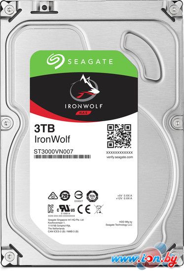 Жесткий диск Seagate IronWolf 3TB [ST3000VN007] в Бресте