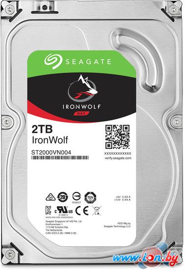 Жесткий диск Seagate Ironwolf 2TB [ST2000VN004] в Могилёве