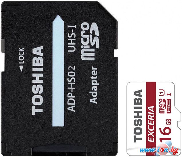 Карта памяти Toshiba EXCERIA microSDHC 16GB + адаптер [THN-M302R0160EA] в Бресте
