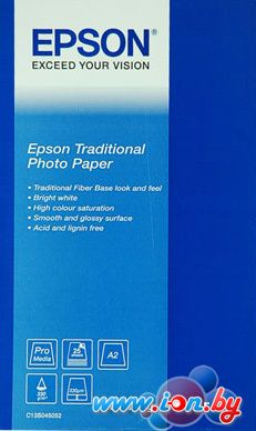 Фотобумага Epson Traditional Photo Paper A2 325г/м2 25л (C13S045052) в Могилёве