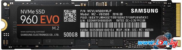 SSD Samsung 960 Evo 500GB [MZ-V6E500BW] в Витебске