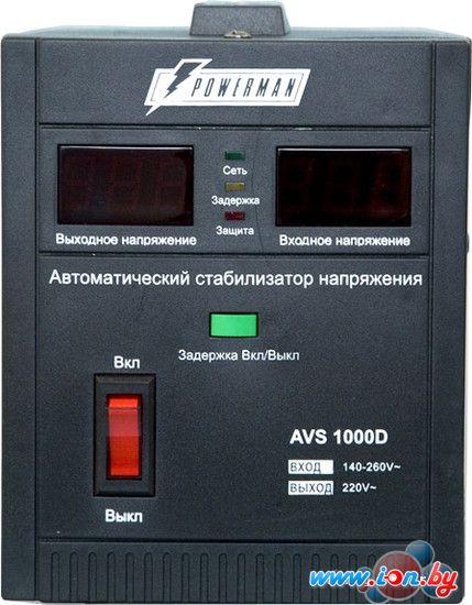 Стабилизатор напряжения Powerman AVS 1000D Black в Бресте