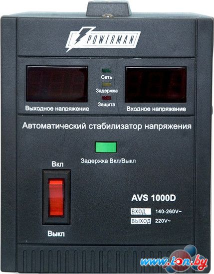 Стабилизатор напряжения Powerman AVS 1000D Black в Минске