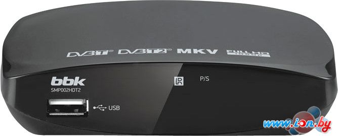 Приемник цифрового ТВ BBK SMP002HDT2 (темно-серый) в Могилёве