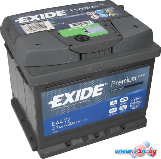 Автомобильный аккумулятор Exide Premium EA472 (47 А/ч) в Гродно