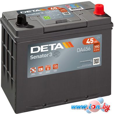 Автомобильный аккумулятор DETA Senator3 DA456 (45 А·ч) в Минске