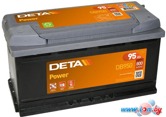 Автомобильный аккумулятор DETA Power DB950 (95 А·ч) в Бресте