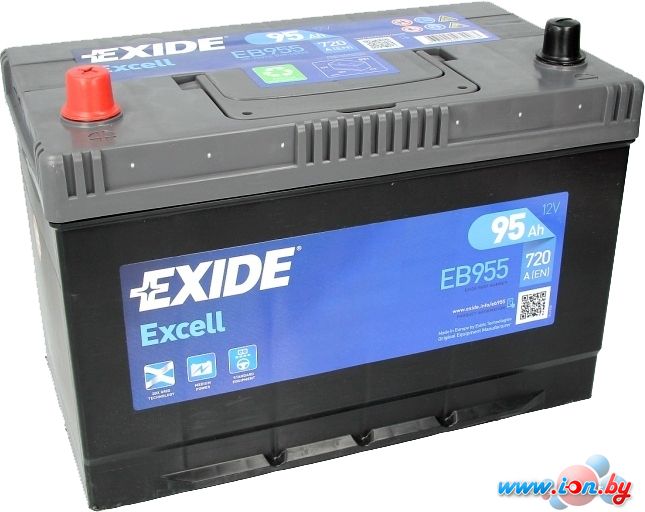 Автомобильный аккумулятор Exide Excell EB955 (95 А·ч) в Бресте