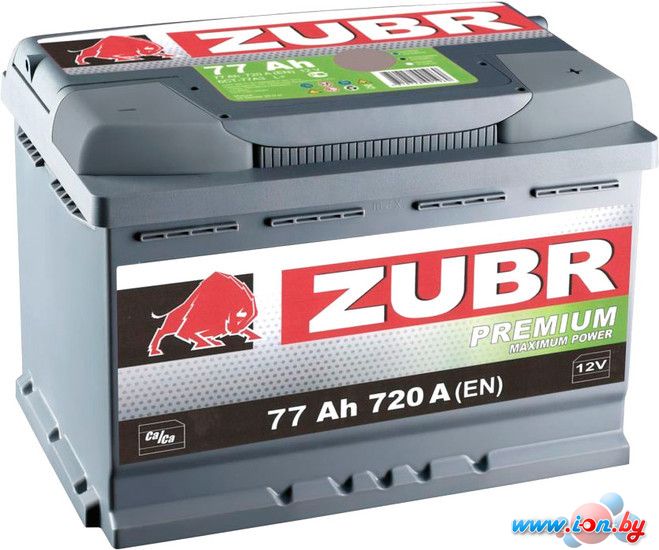 Автомобильный аккумулятор Зубр Premium (77 А/ч) в Витебске