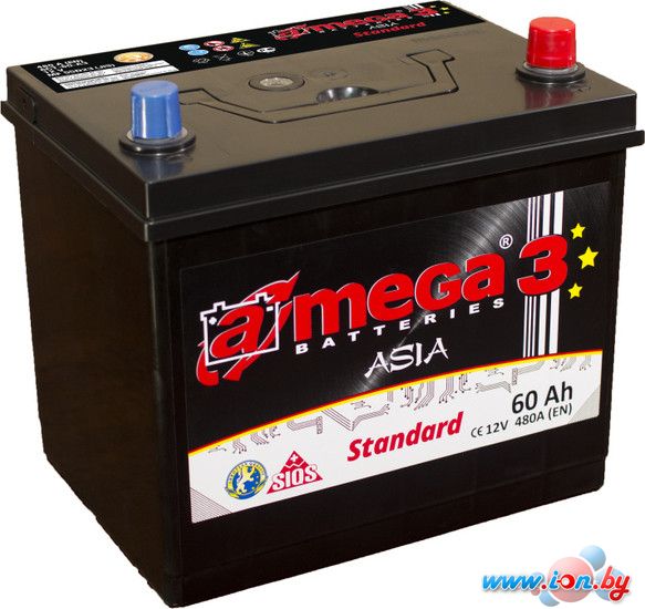 Автомобильный аккумулятор A-mega Standard Asia 60JR (60 А·ч) в Гомеле