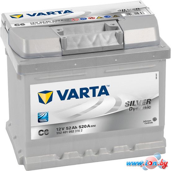 Автомобильный аккумулятор Varta Silver Dynamic C6 552 401 052 (52 А/ч) в Витебске